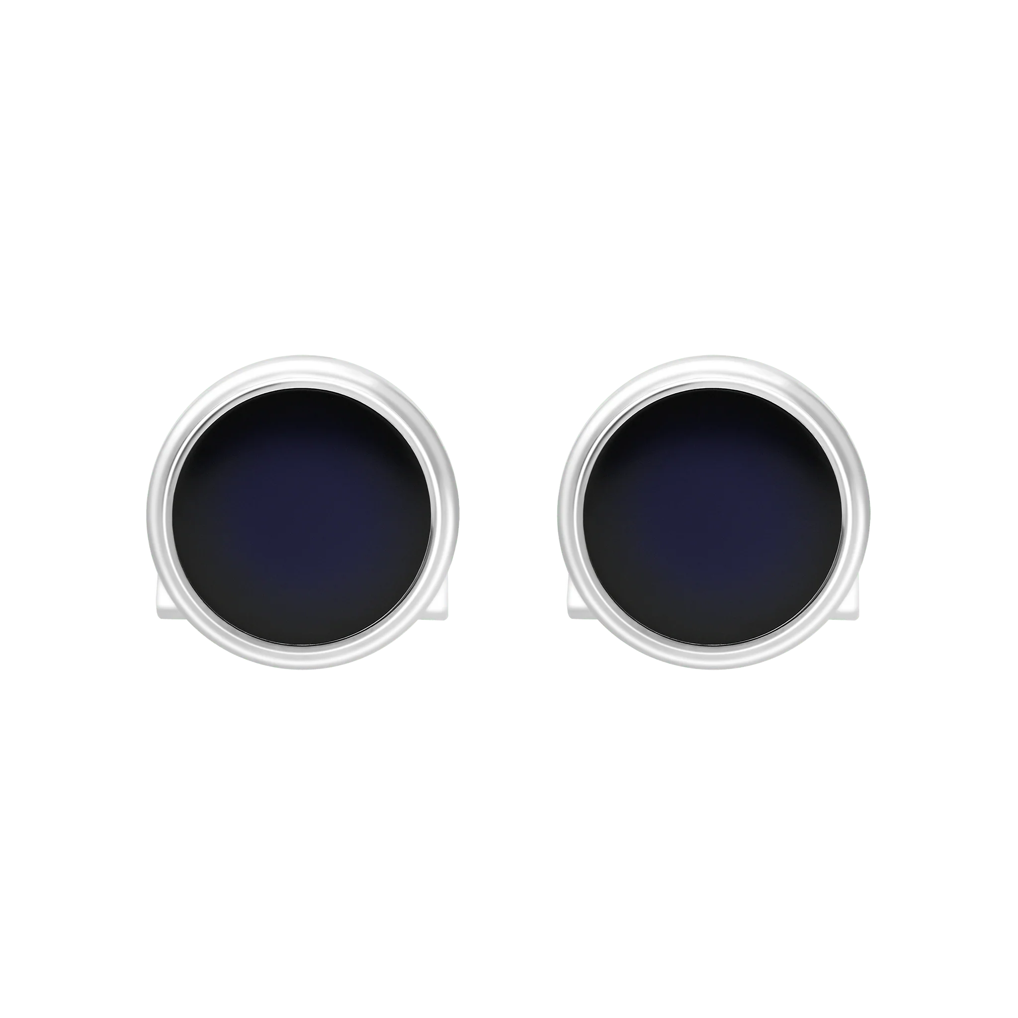 Boutons de manchette en laque bleue - Image 3