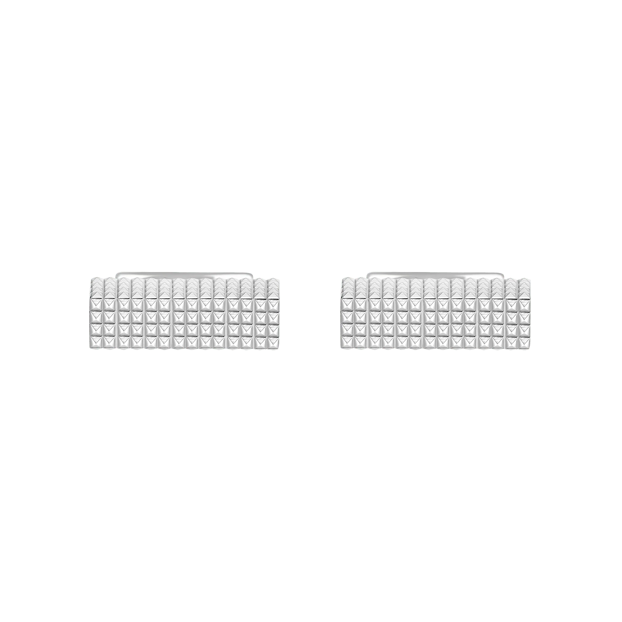 Boutons de manchette pointe de diamant rectangulaires - Image 3