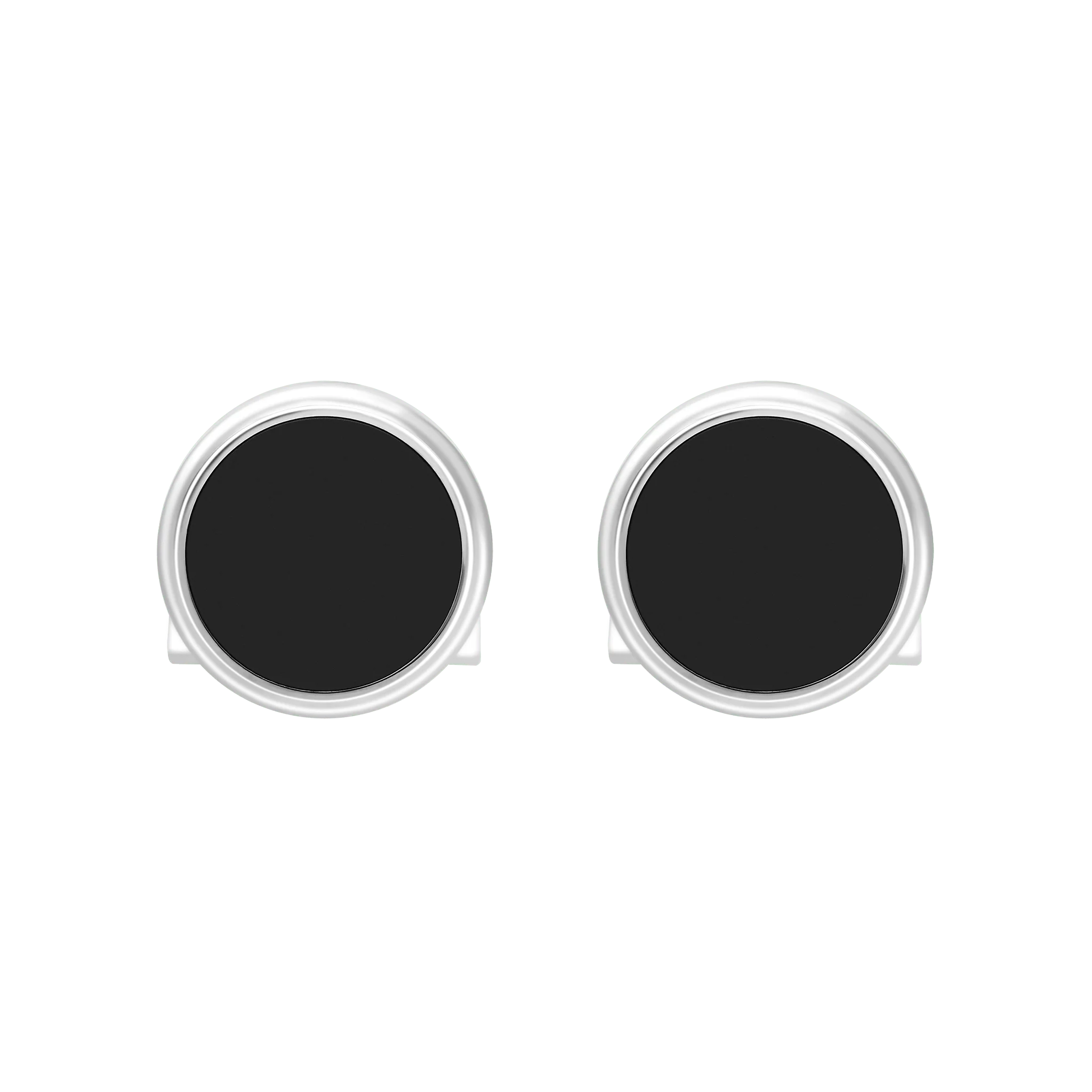 Boutons de manchette en laque noire - Image 3
